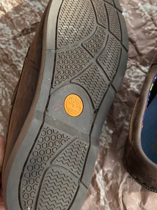 MENS TIMBERLAND LEATHER DOCK SHOES SIZE 10W GREAT SHAPE - Picture 9 of 9